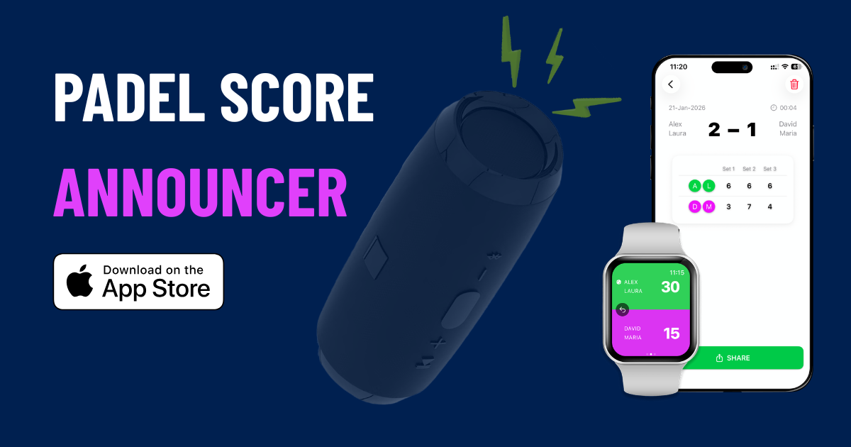 App Marcador Pádel para Apple Watch — Escucha Cada Punto | Padel Speaker